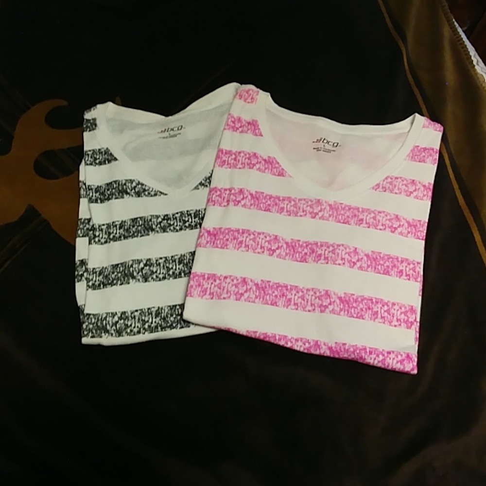 2 bcg tee shirts